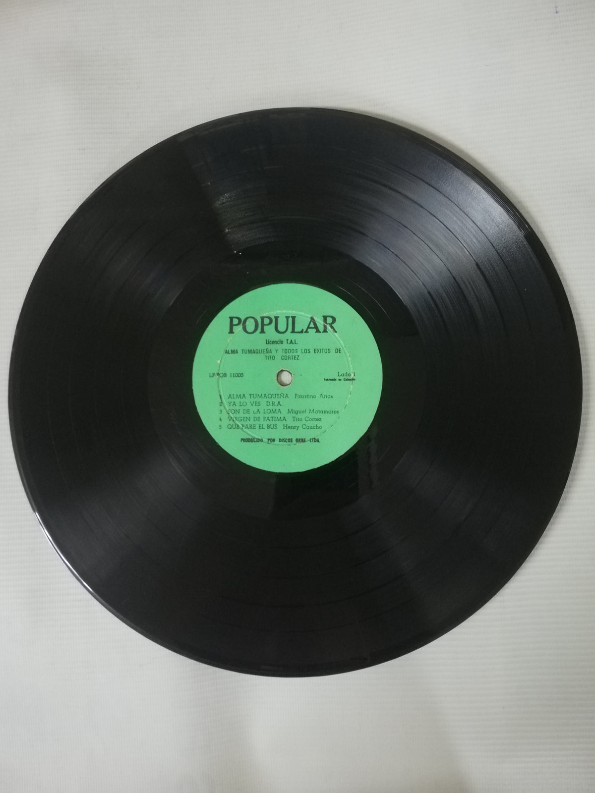 LP TITO CORTES - ALMA TUMAQUEÑA Y TODOS LOS EXITOS DE TITO CORTES