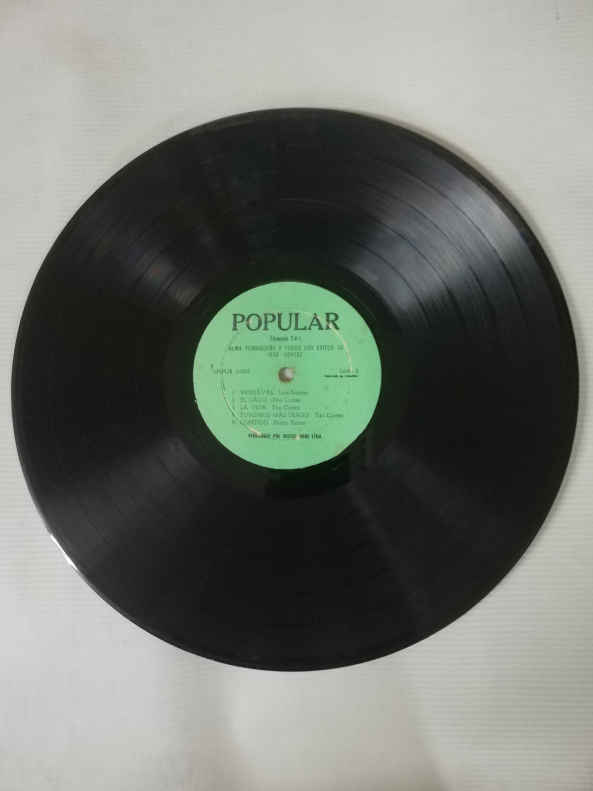 LP TITO CORTES - ALMA TUMAQUEÑA Y TODOS LOS EXITOS DE TITO CORTES