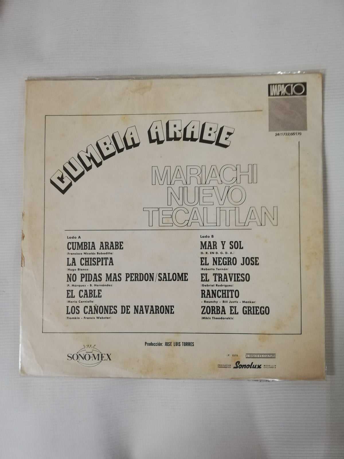 LP MARIACHI NUEVO TECALITLAN - CUMBIA ARABE