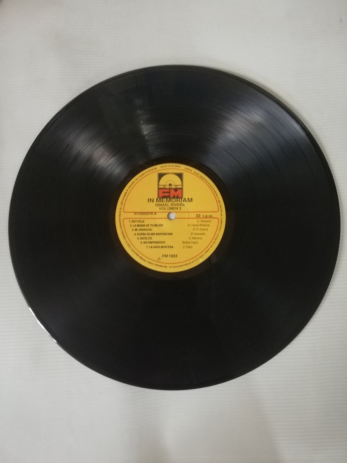 LP ISMAEL RIVERA - IN MEMORIAN VOL. 2