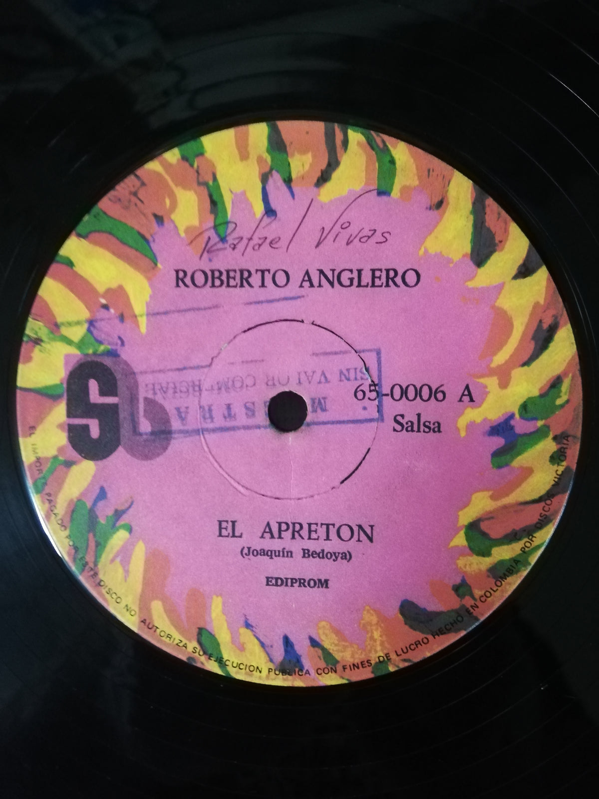 LP ROBERTO ANGLERO - AL APRETON / NO TENGO QUIEN ME QUIERA