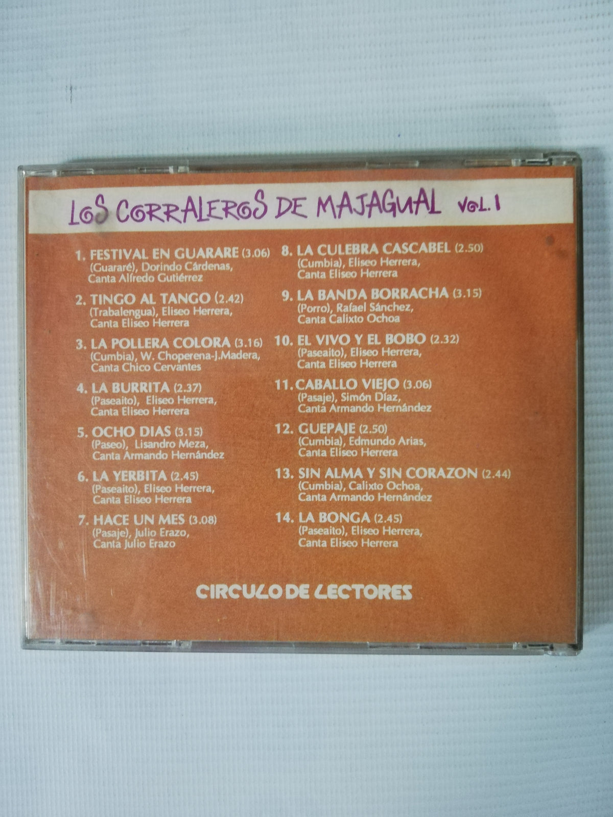 CD LOS CORRALEROS DE MAJAGUAL - GRANDES ORQUESTAS TROPICALES VOL. 1