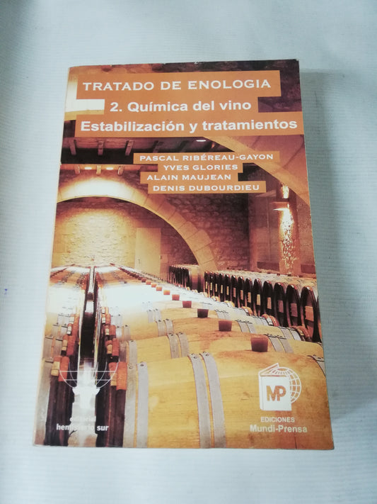 TRATANDO DE ENOLOGIA 1 . - 2 TOMO :  MICROBIOLOGIA DEL VINE VINIFICACIONES  - TOMO 2 QUIMICA DE VINO - ESTABILIZACION Y TRATAMIENTOS