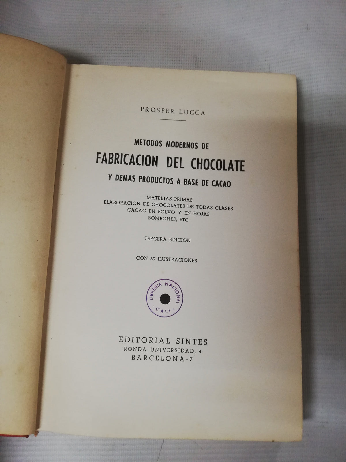FABRICA DE CHOCOLATES - PROSPER LUCCA