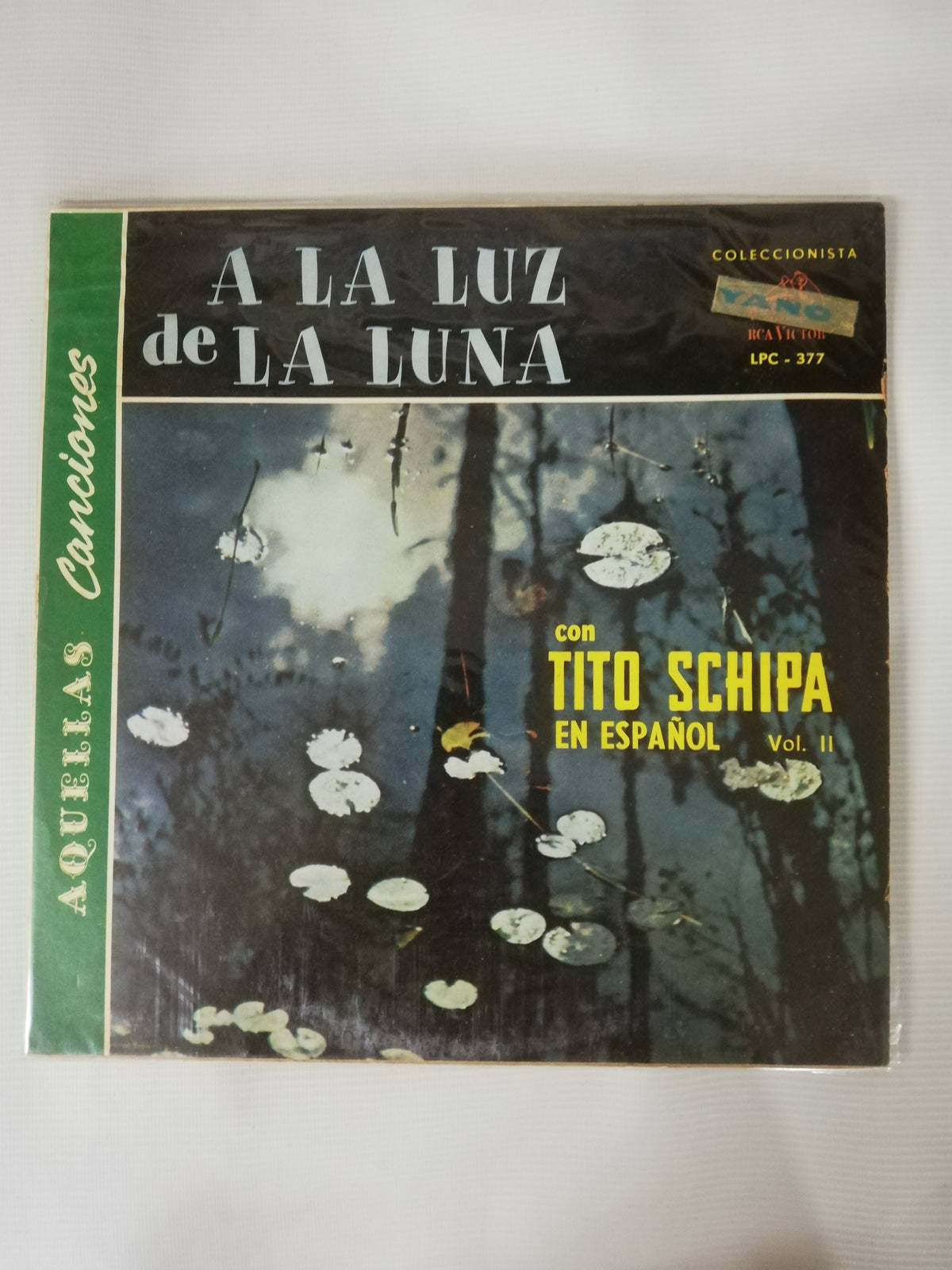 LP TITO SCHIPA - A LA LUZ DE LA LUNA CON TITO SCHIPA EN ESPAÑOL VOL. II