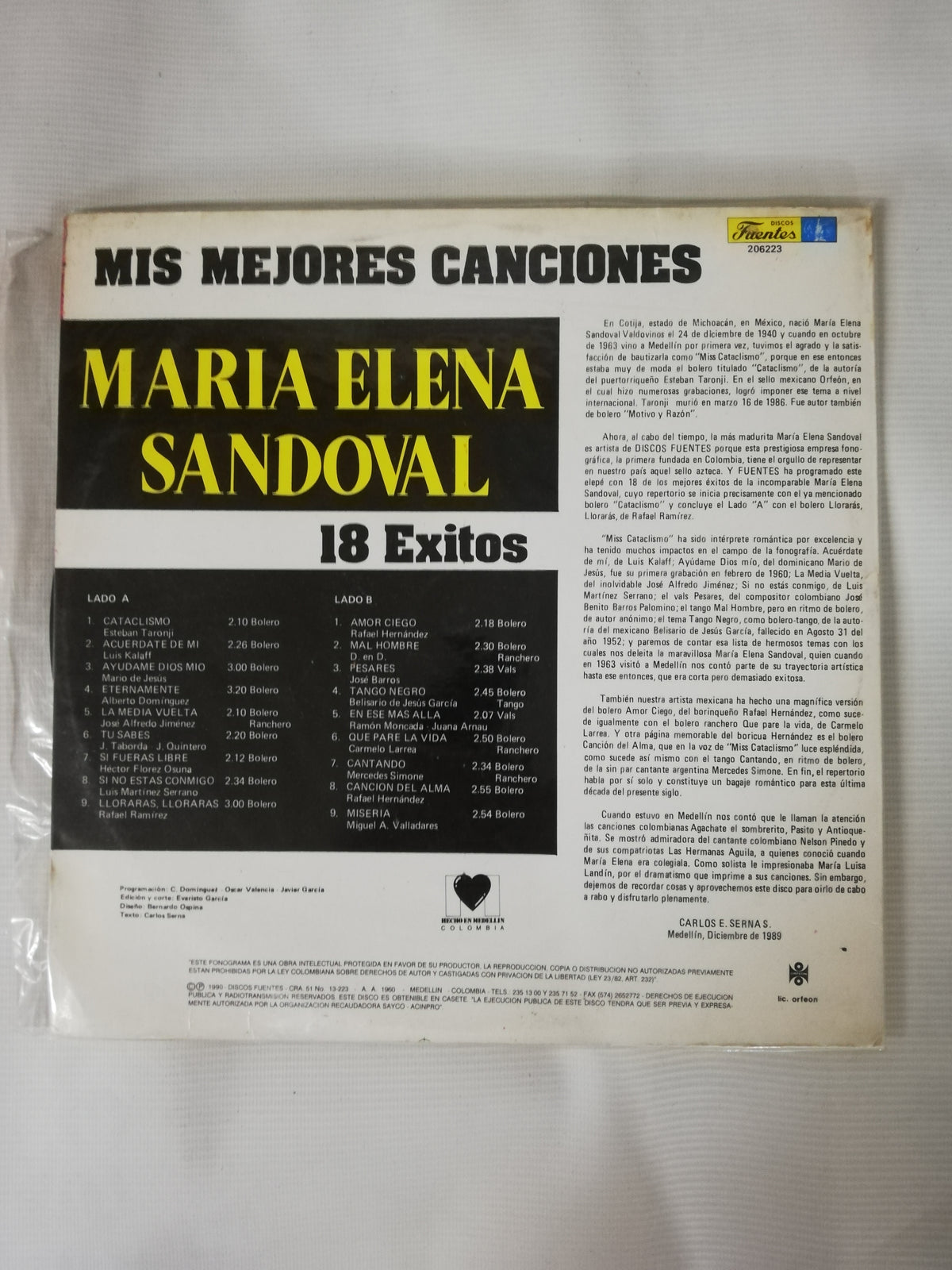 LP MARIA ELENA SANDOVAL - MIS MEJORES CANCIONES