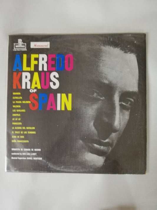LP ALFREDO KRAUS - ALFREDO KRAUS OF SPAIN