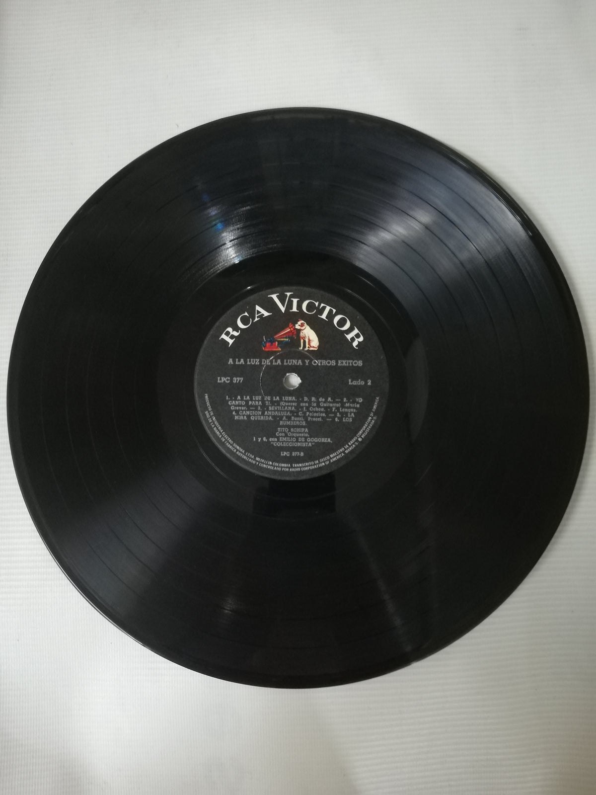 LP TITO SCHIPA - A LA LUZ DE LA LUNA CON TITO SCHIPA EN ESPAÑOL VOL. II
