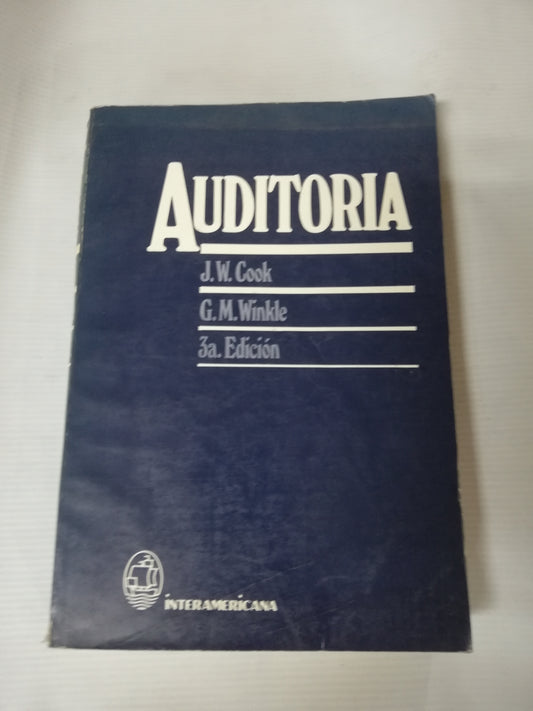 AUDITORIA - J.W. COOK/ G. M. WINKLE/ 3A. EDICION
