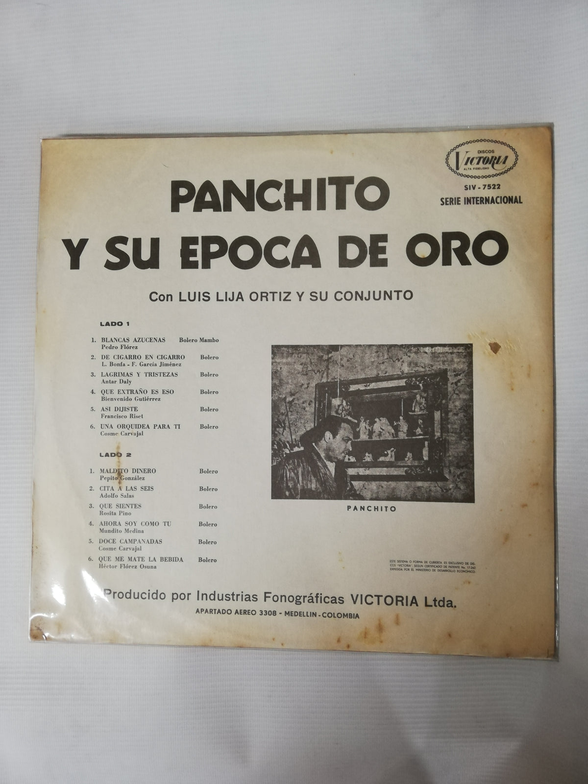 LP PANCHITO - PANCHITO Y SU EPOCA DE ORO