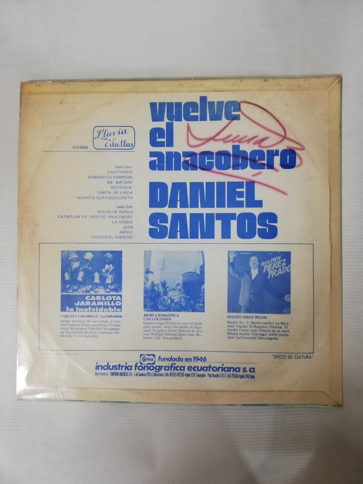 LP DANIEL SANTOS - VUELVE EL ANACOBERO