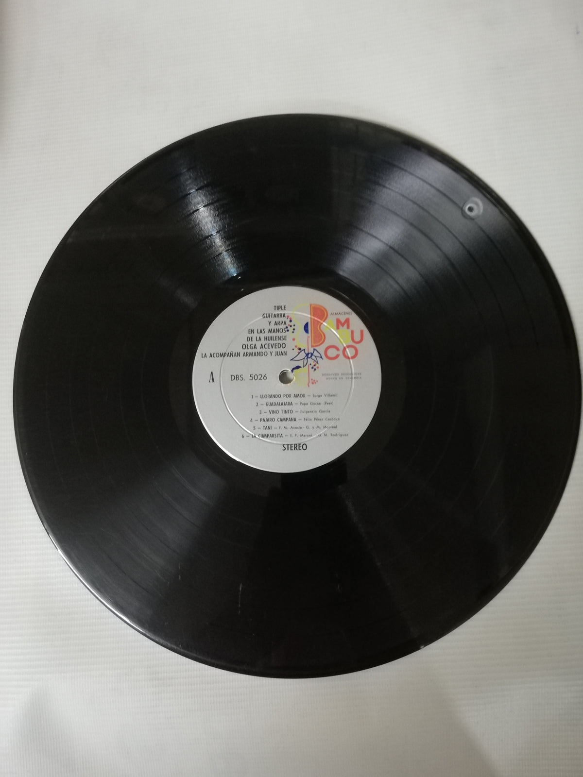 LP OLGA ACEVEDO ACOMPAÑADA POR ARMANDO Y JUAN - TIPLE, GUITARRA Y ARPA
