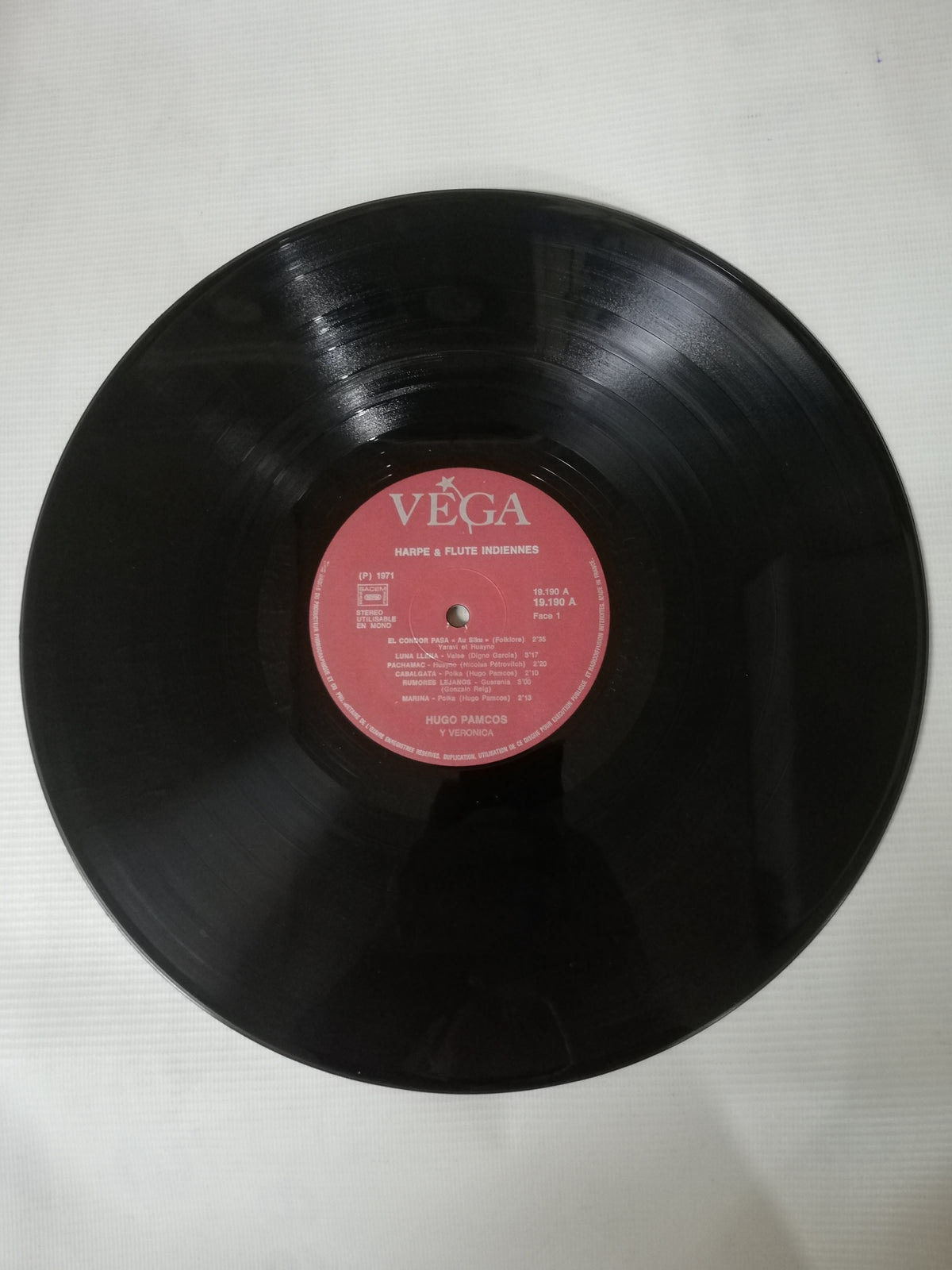 LP HUGO PAMCOS Y VERONICA - HARPE ET FLUTE INDIENNES