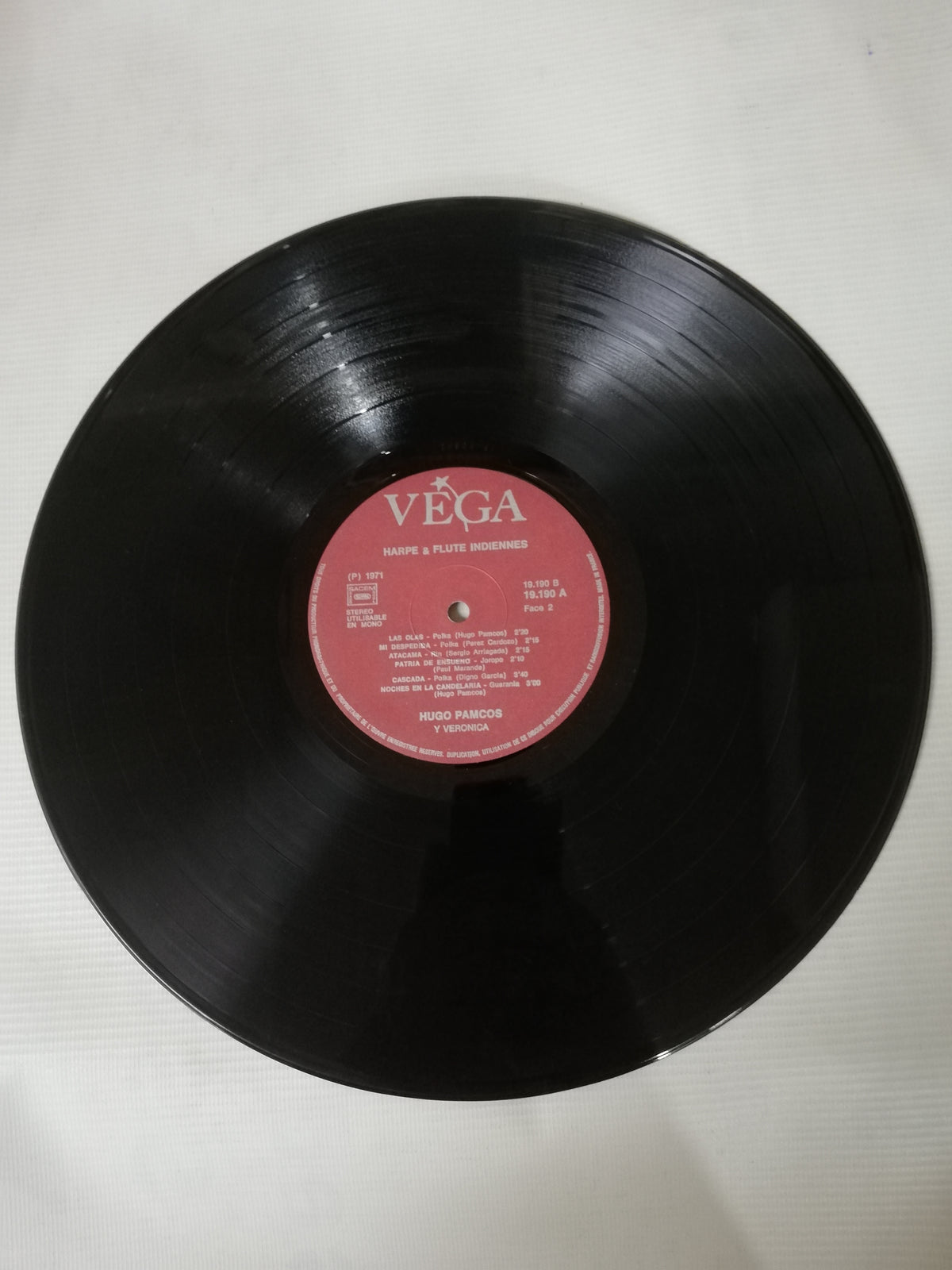 LP HUGO PAMCOS Y VERONICA - HARPE ET FLUTE INDIENNES