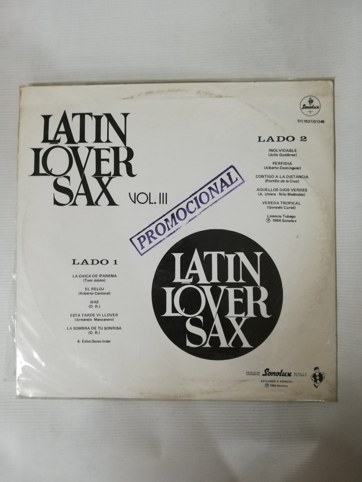 LP LATIN LOVER SAX - LATIN LOVER SAX VOL. 3