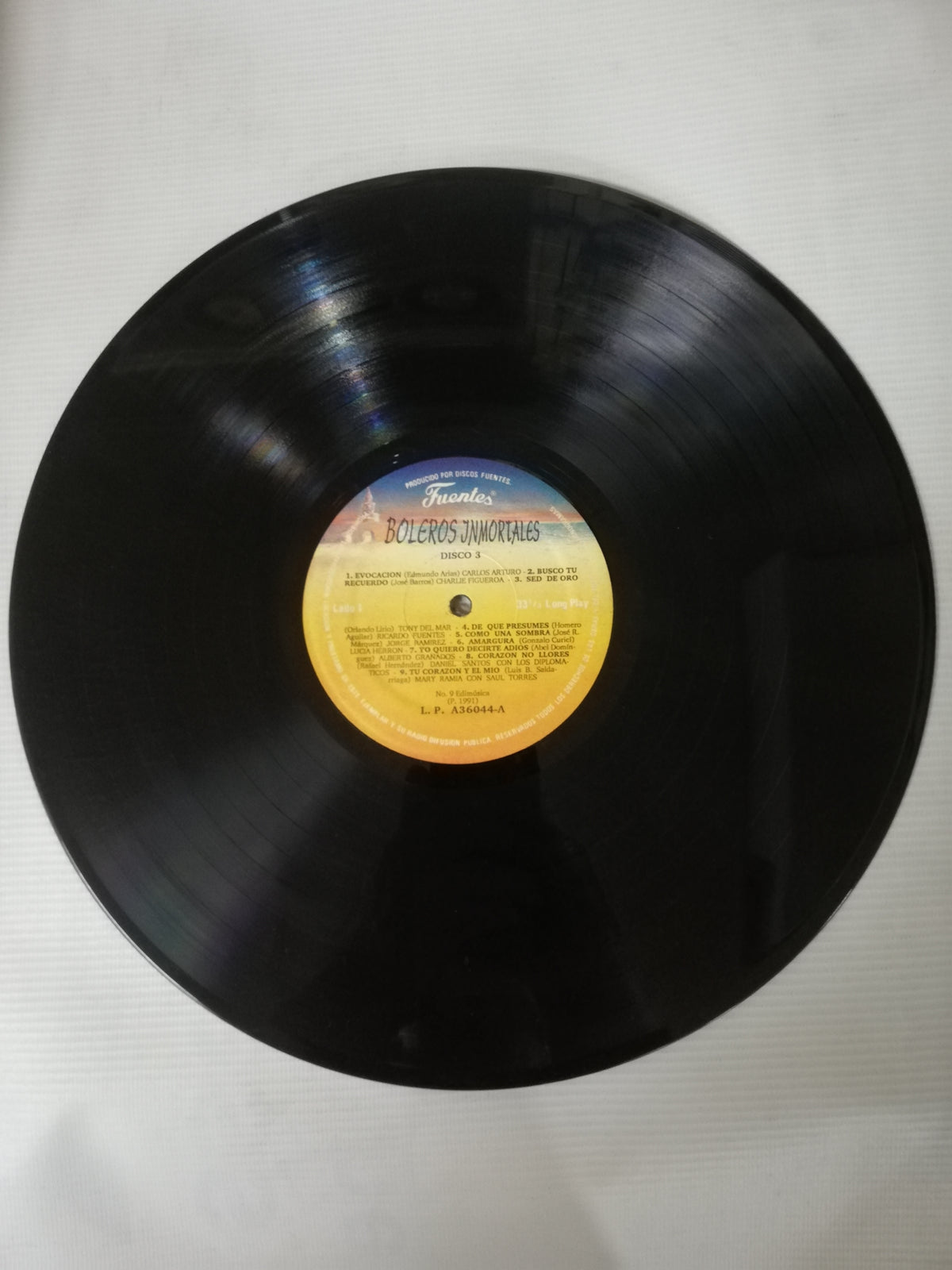 LP BOLEROS INMORTALES - VARIOS INTÉRPRETES - VINYL X 3