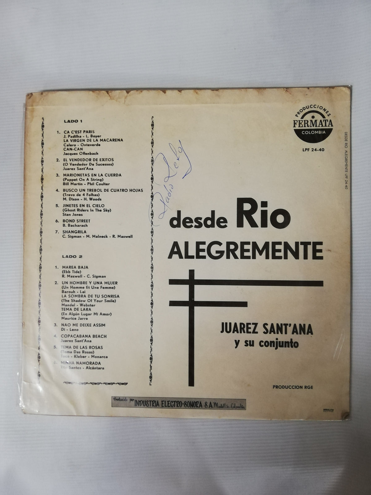 LP JUAREZ SANT´ ANA Y SU CONJUNTO - DESDE RIO ALEGREMENTE