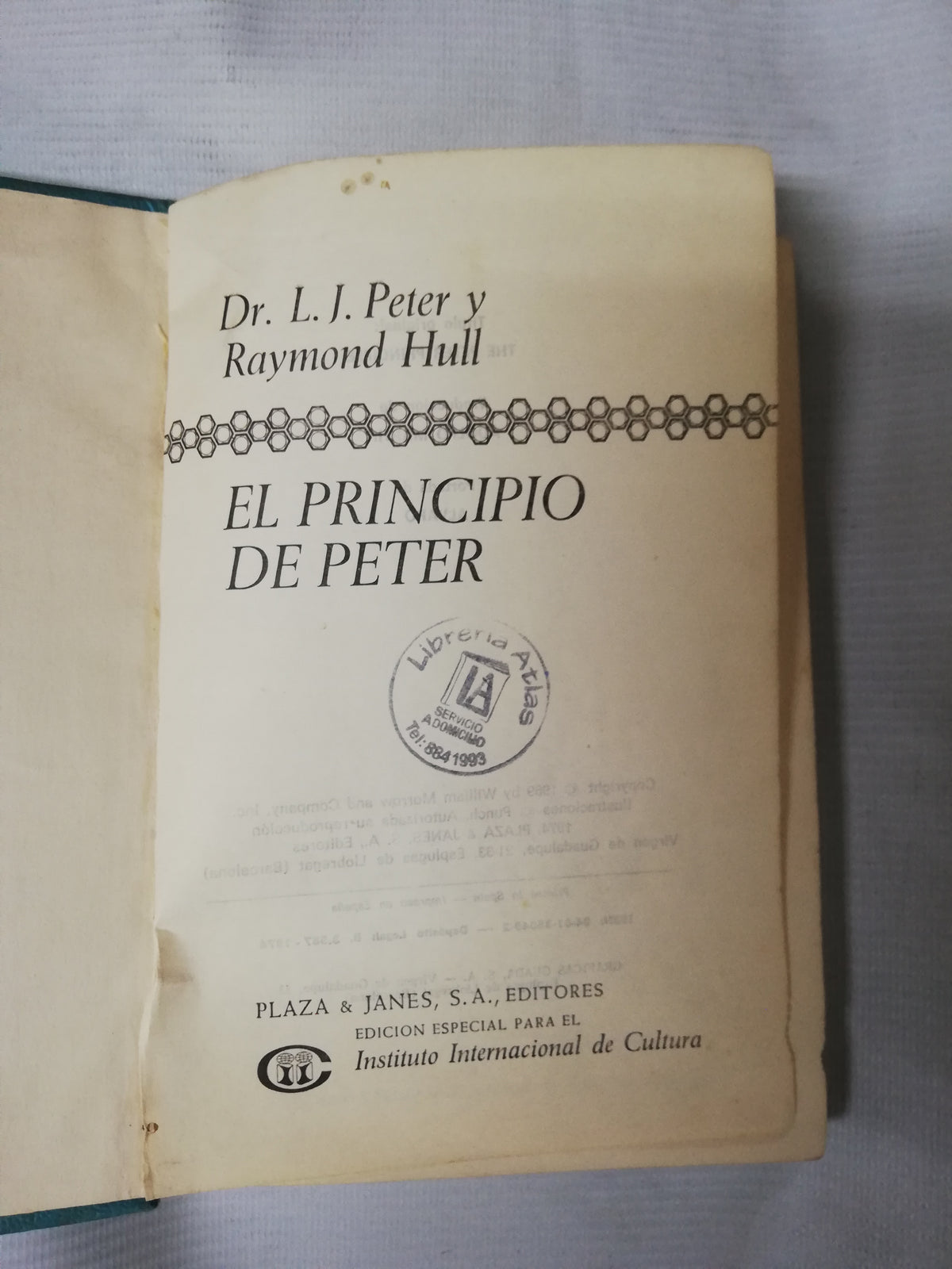 LE PRINCIPIO DE PETER - DR. L.J. PETER Y RAYMOND HULL