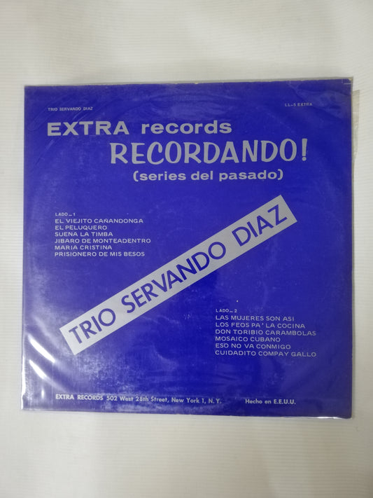 LP TRIO SERVANDO DIAZ - RECORDANDO!