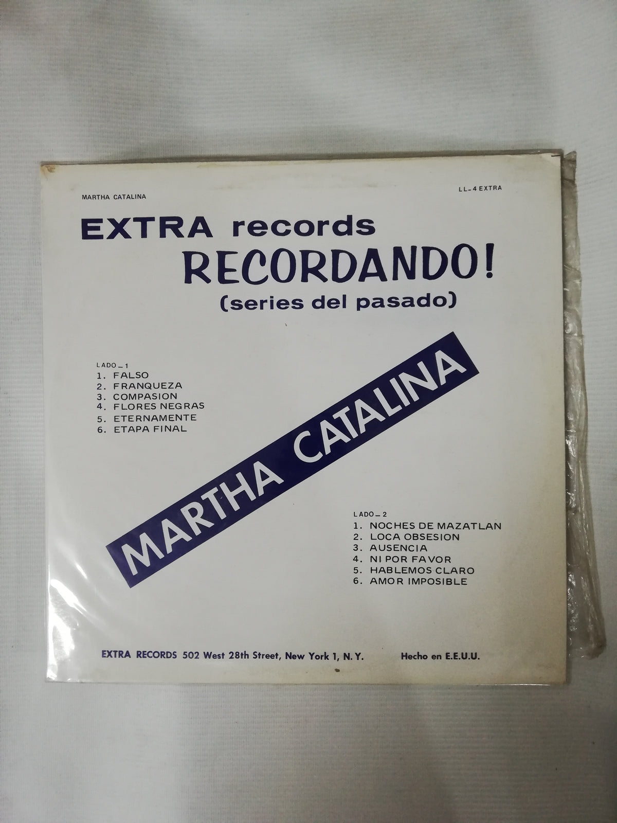 LP MARTHA CATALINA - RECORDANDO!