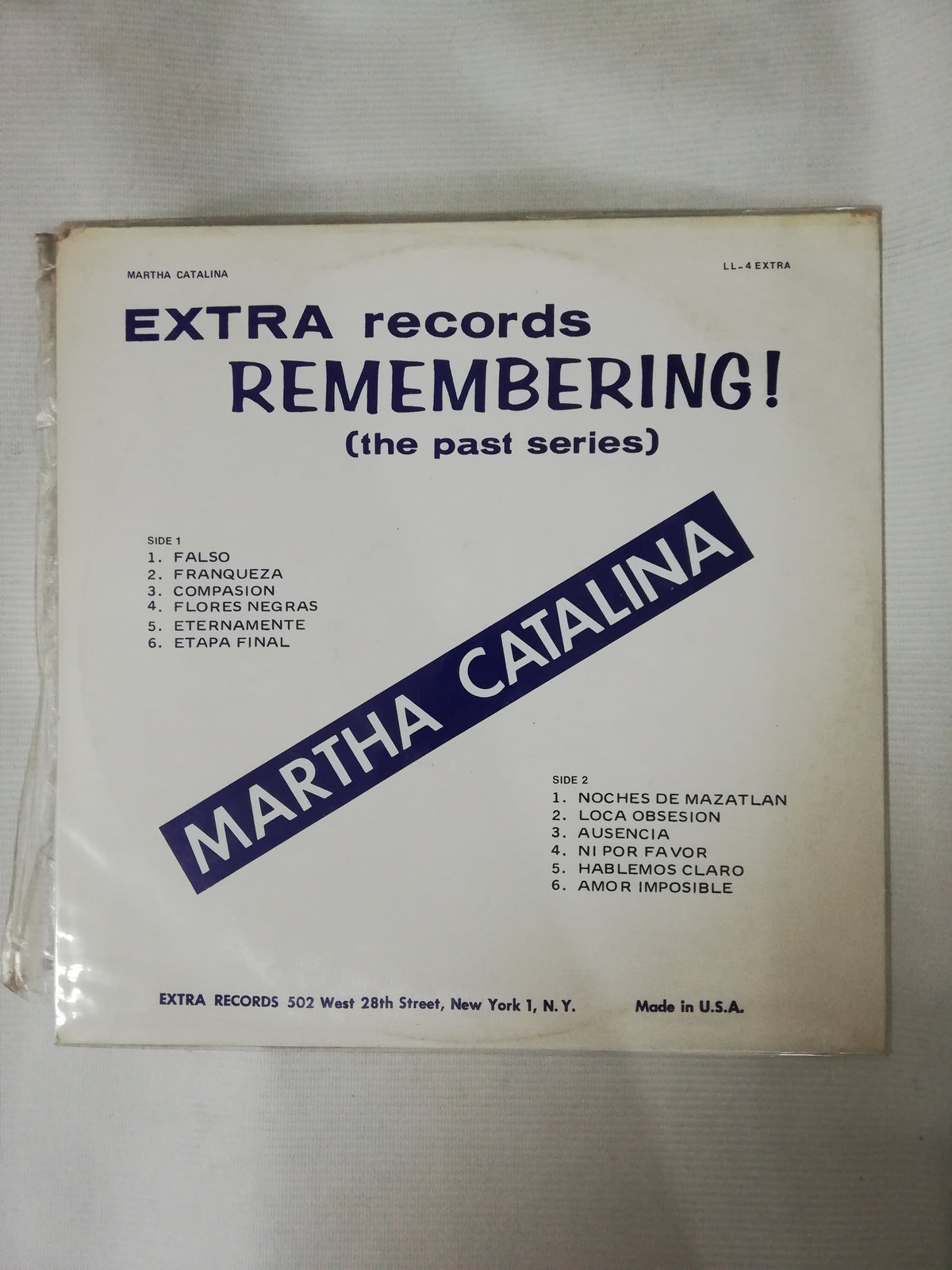 LP MARTHA CATALINA - RECORDANDO!