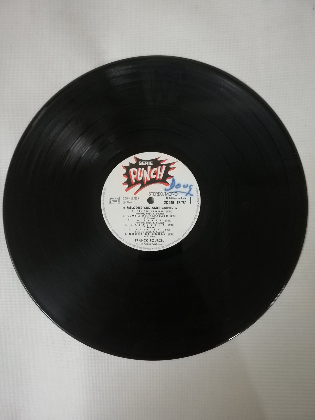 LP FRANCK POURCEL GRAND ORCHESTRE - MELODIES SUD-AMERICAINES