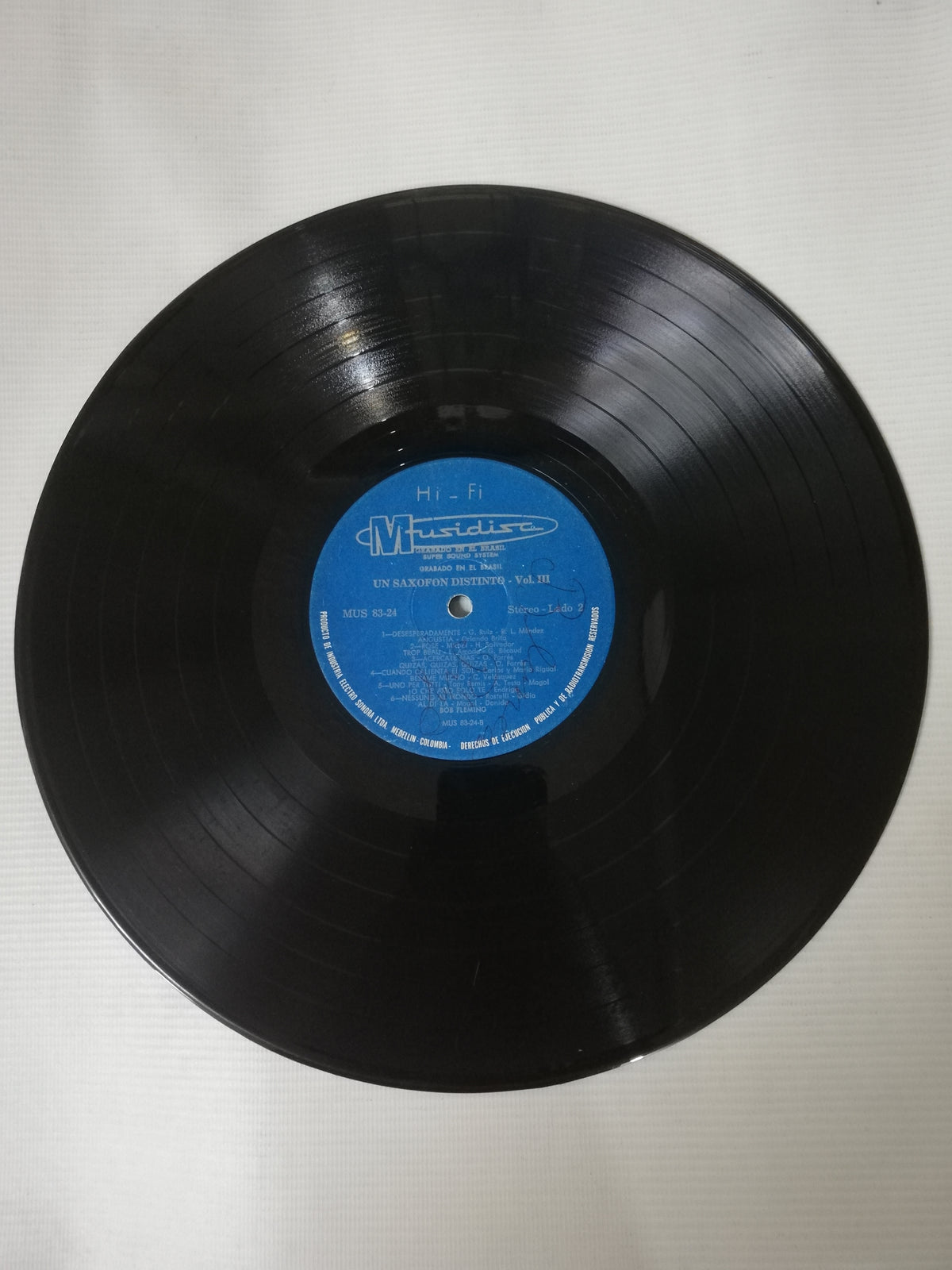 LP BOB FLEMING - UN SAXOFON DISTINTO VOL. III