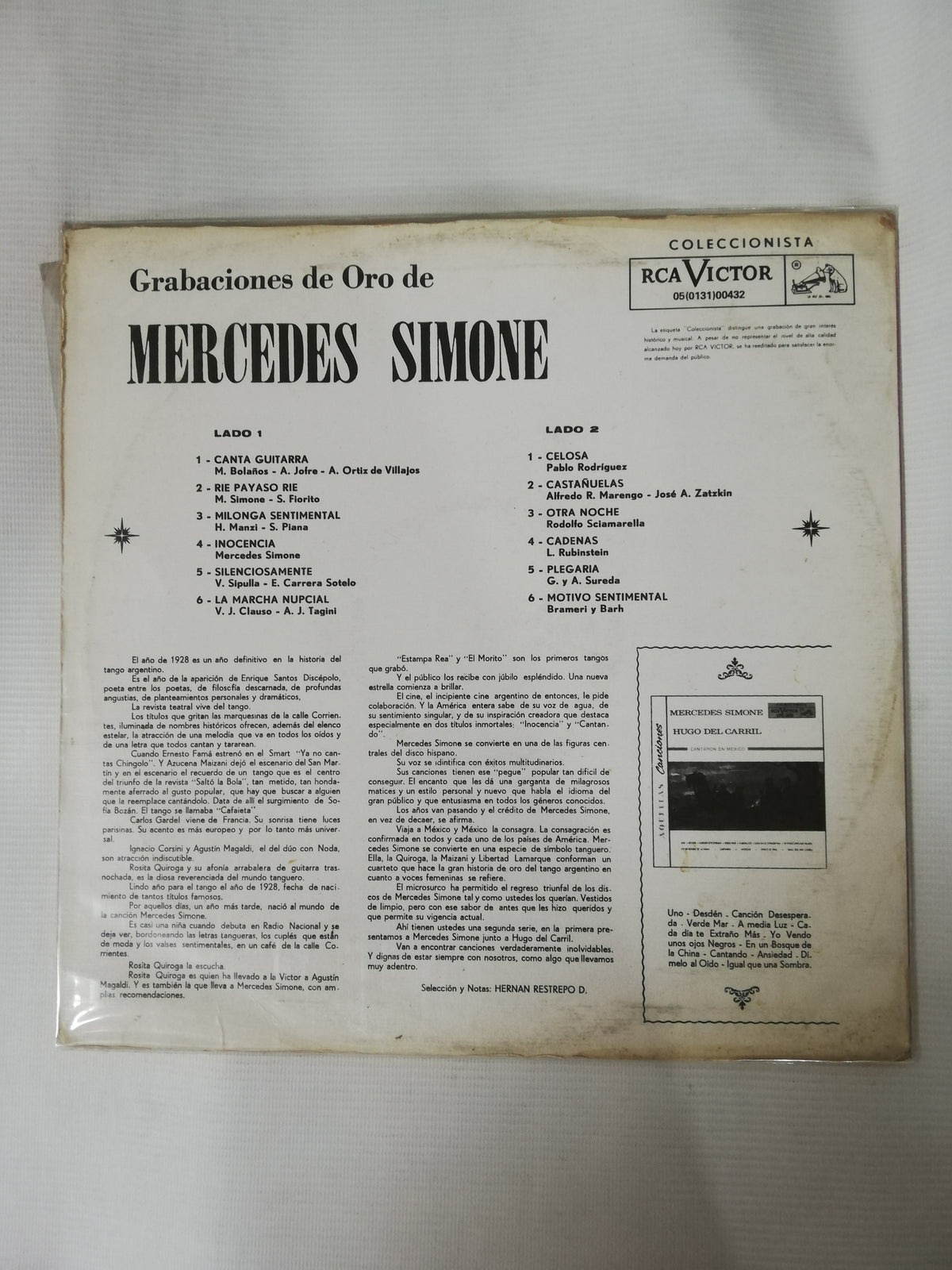 LP MERCEDES SIMONE - GRABACIONES DE ORO