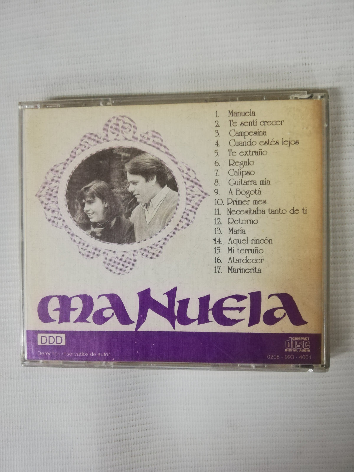 CD ALBERTO ESCOBAR - CANTA: CATALINA Y ALBERTO - MANUELA