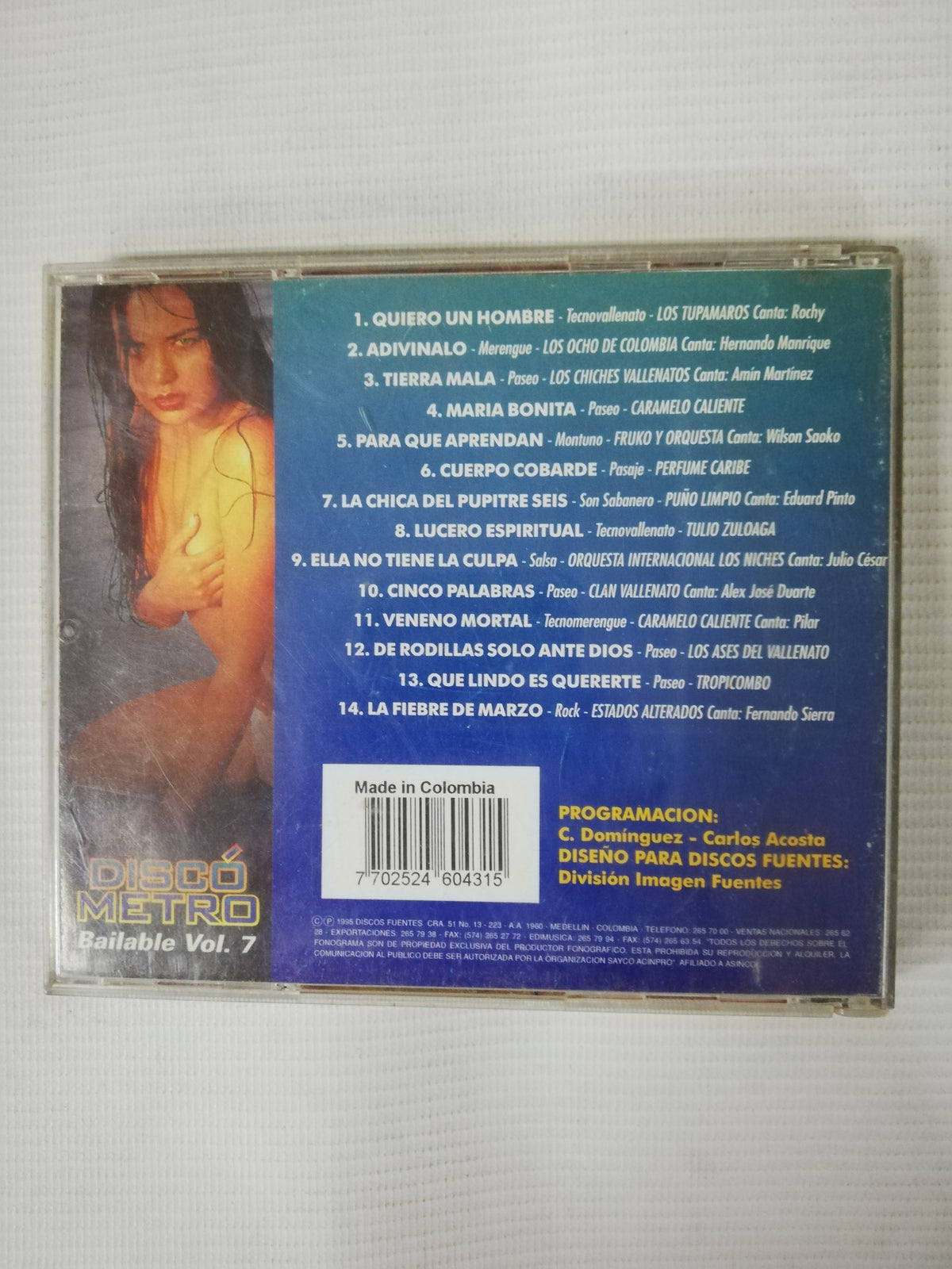 CD DISCOMETRO BAILABLE - DISCOMETRO BAILABLE VOL. 7