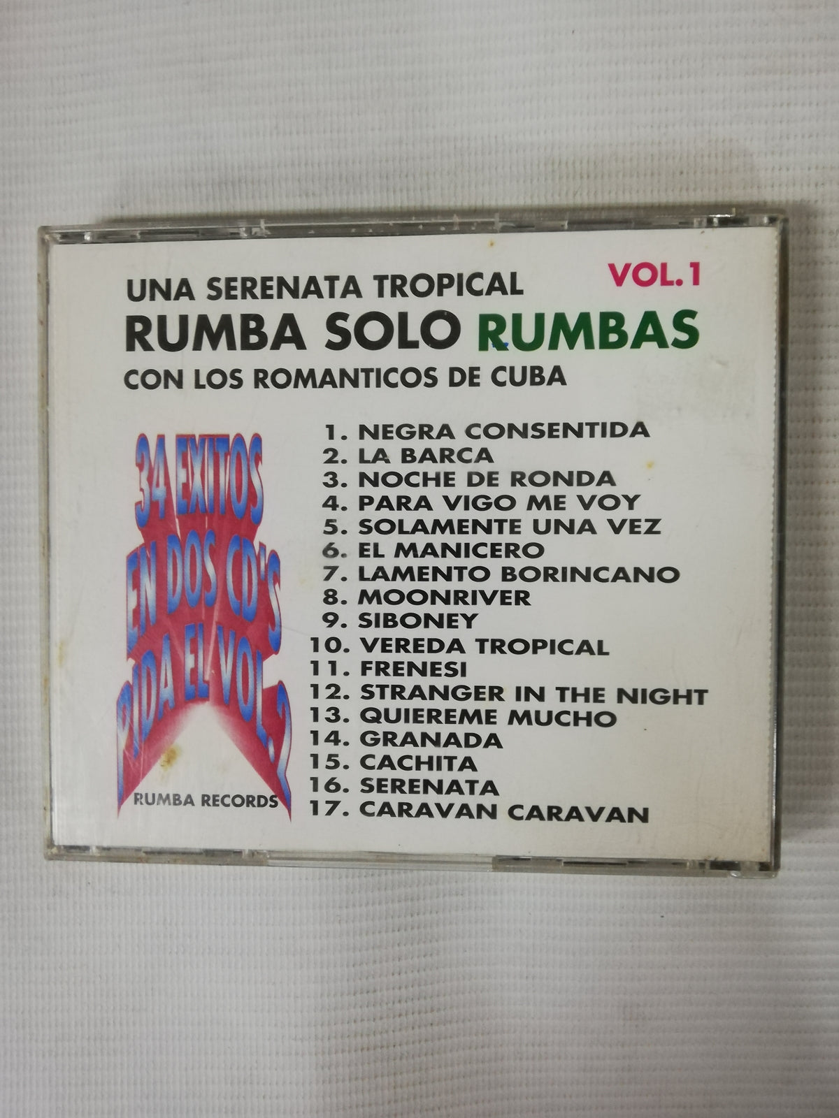 CD LOS ROMANTICOS DE CUBA - RUMBAS SOLO RUMBAS VOL. 1