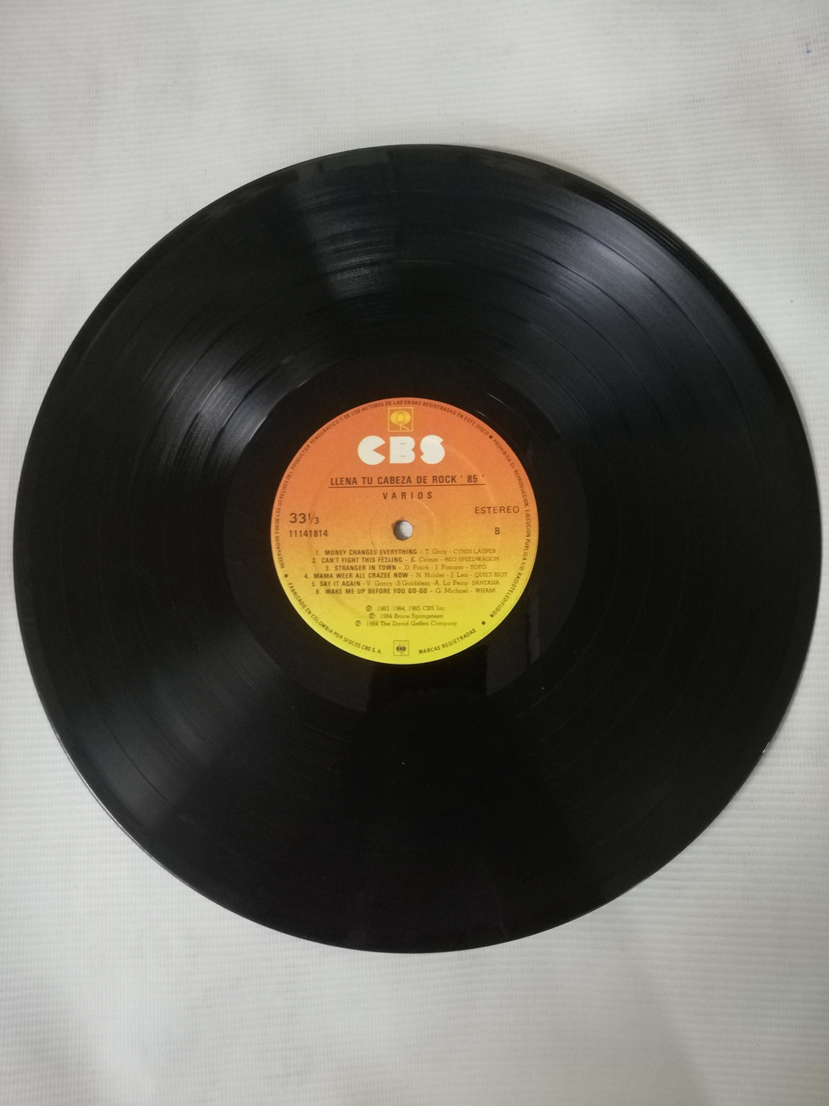 LP LLENA TU CABEZA DE ROCK - LLENA TU CABEZA DE ROCK ´85