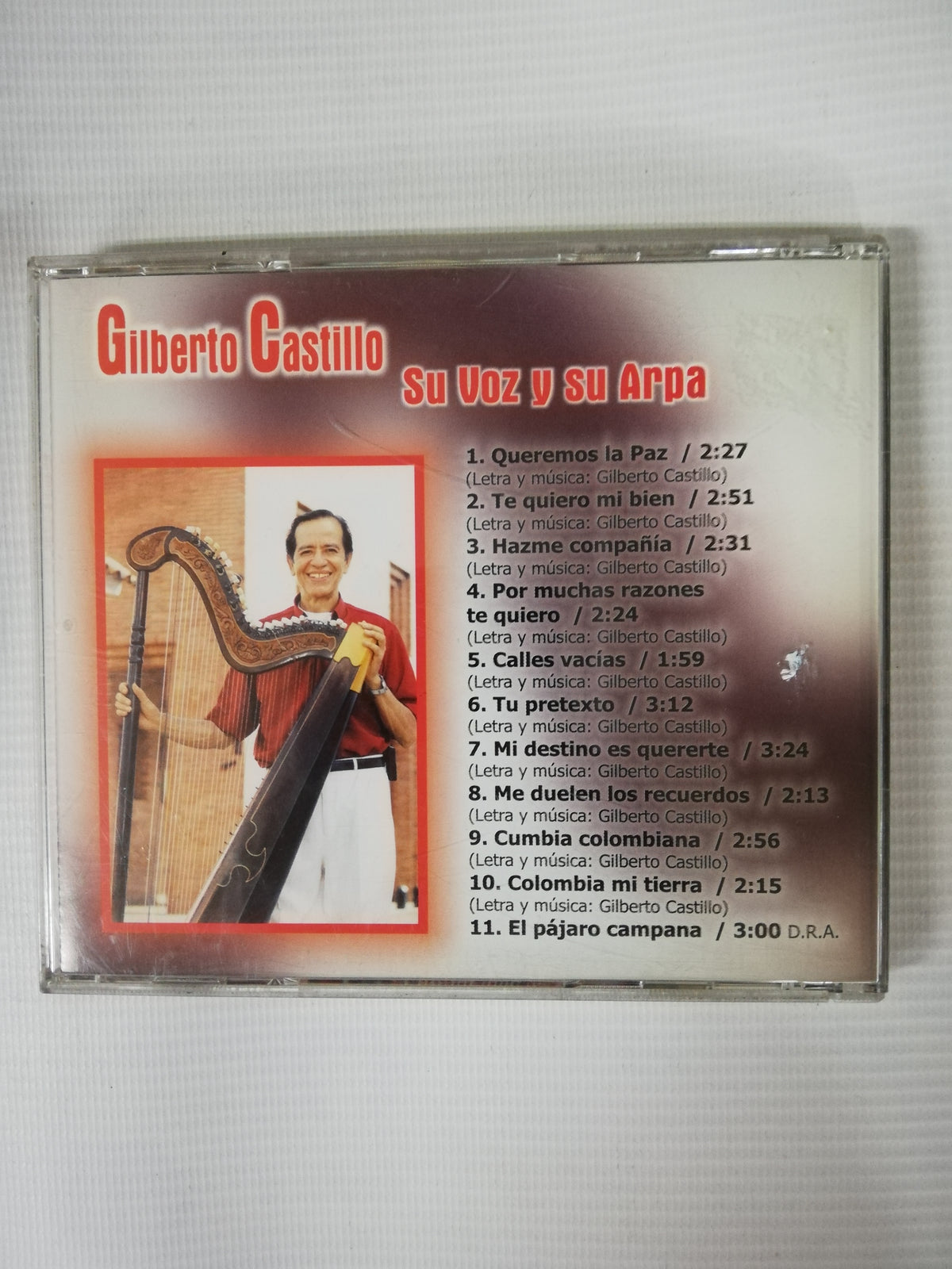 CD GILBERTO CASTILLO - GILBERTO CASTILLO SU VOZ Y SU ARPA