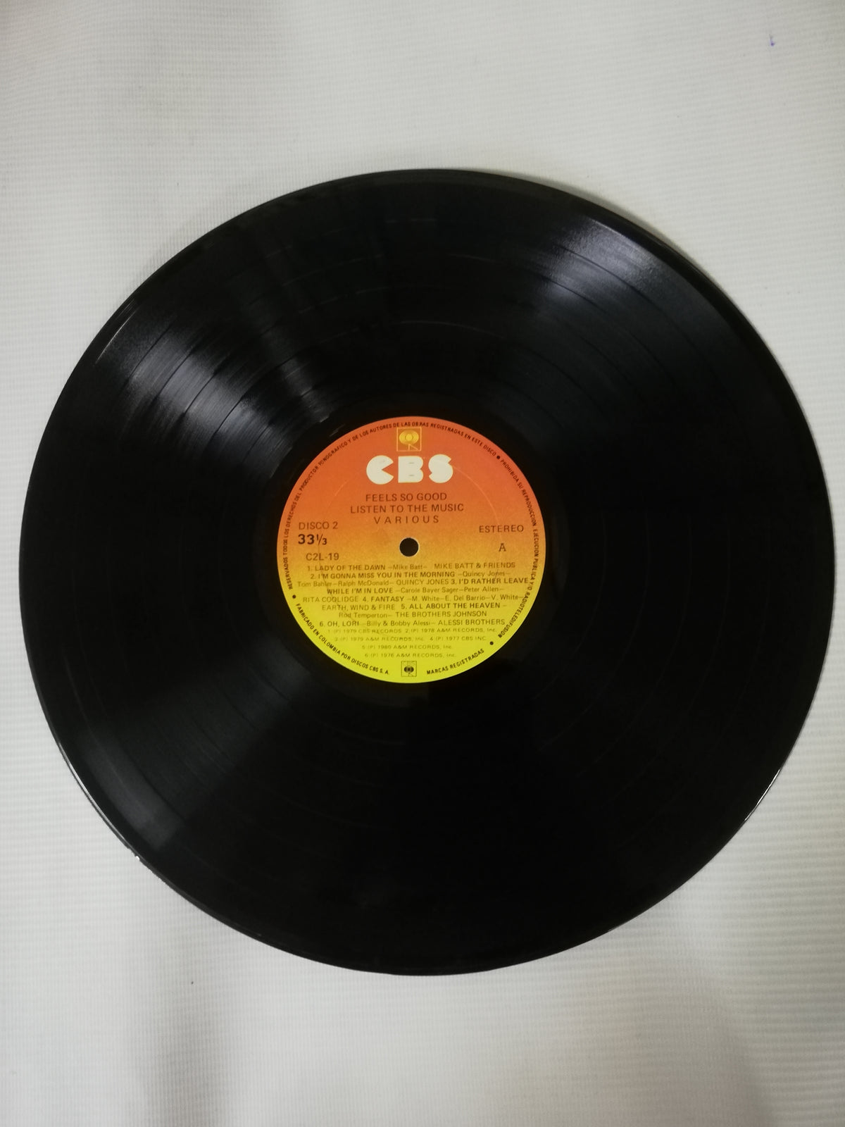 LP FEELS SO GOOD - LISTEN TO THE MUSIC - VINYL X 2