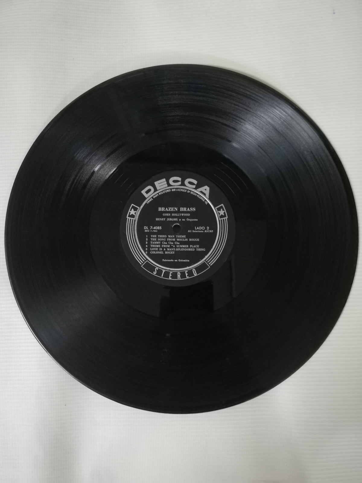 LP HENRY JEROME AND HIS ORCHESTRA - BRAZEN BRASS GOES HOLLYWOOD