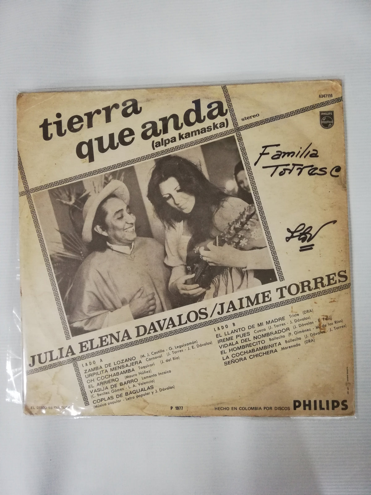LP JULIA ELENA DAVALOS Y JAIME TORRES - TIERRA QUE ANDA