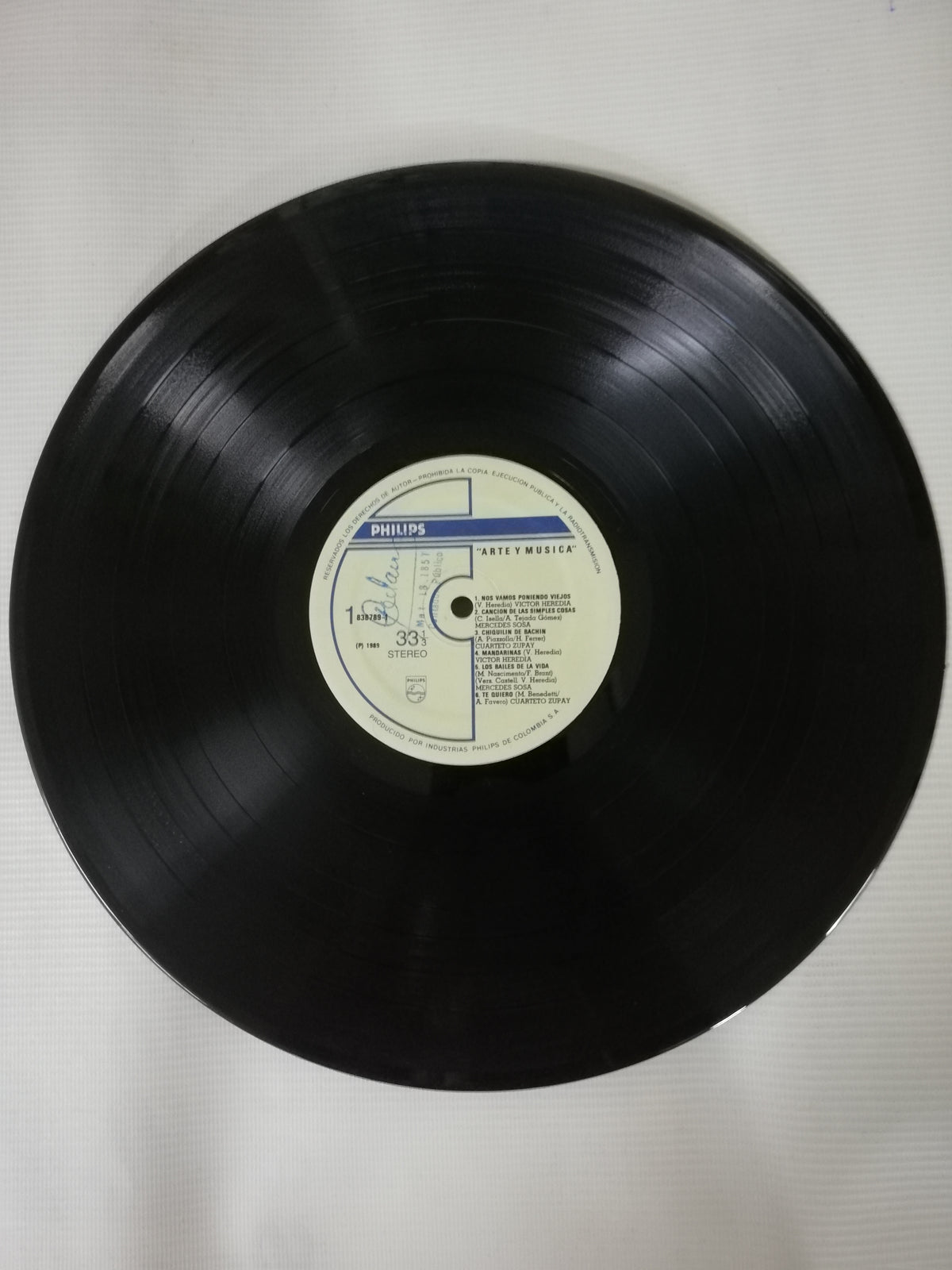 LP MERCEDES SOSA / CUARTETO ZUPAY / VICTOR HEREDIA - ARTE & MÚSICA