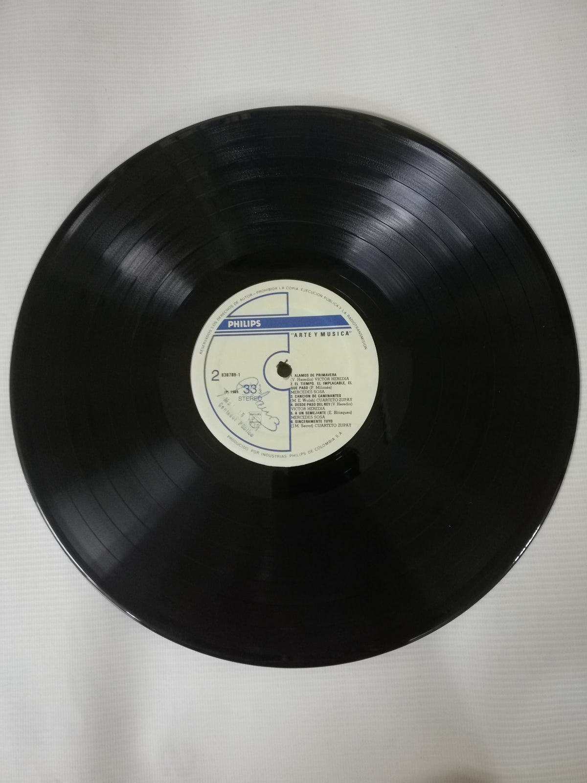 LP MERCEDES SOSA / CUARTETO ZUPAY / VICTOR HEREDIA - ARTE & MÚSICA