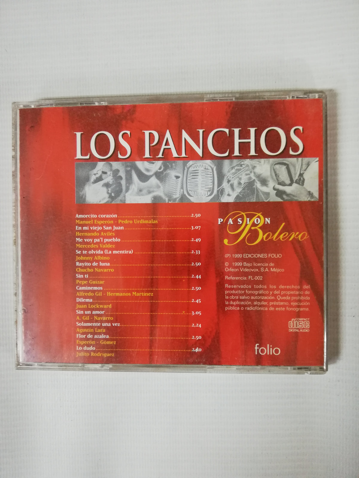 CD LOS PANCHOS - PASIÓN BOLERO