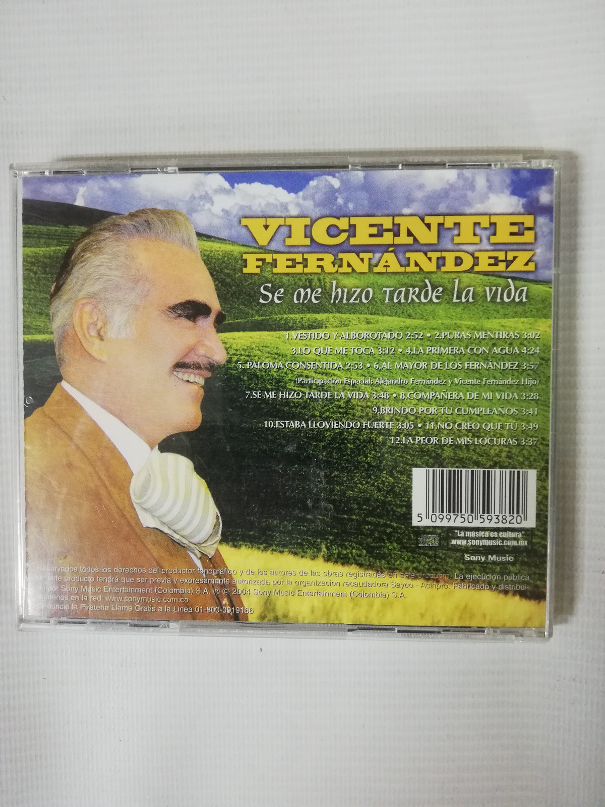 CD VICENTE FERNANDEZ - SE ME HIZO TARDE LA VIDA