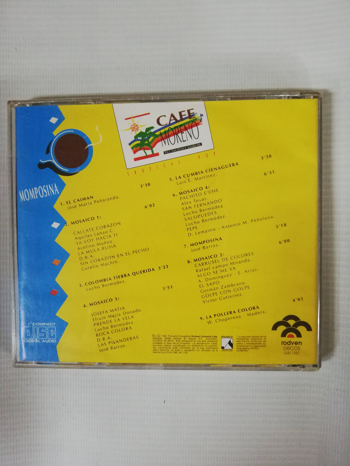 CD CAFÉ MORENO - MOMPOSINA