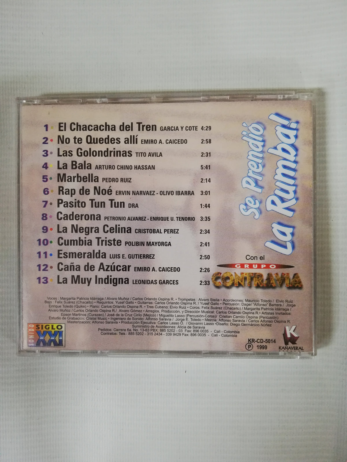 CD GRUPO CONTRAVIA - SE PRENDIÓ LA RUMBA!