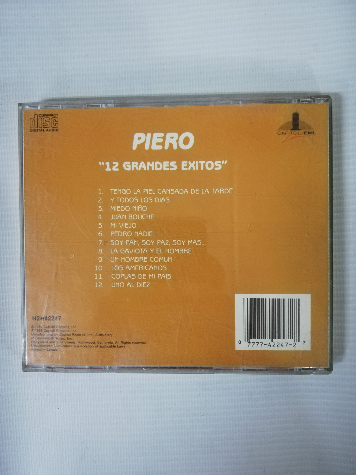 CD PIERO - 12 GRANDES EXITOS