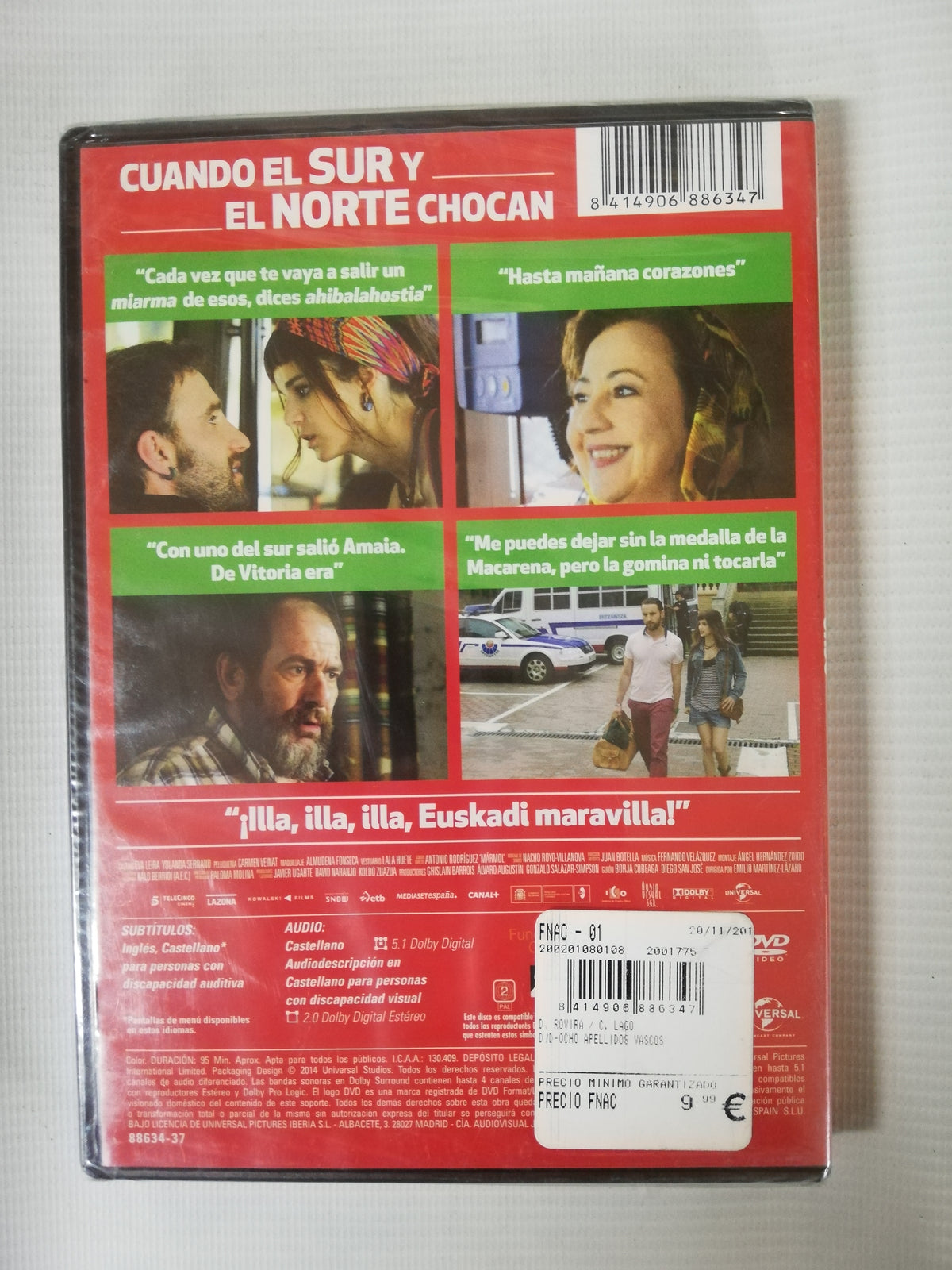 DVD OCHO APELLIDOS VASCOS - EMILIO MARTINEZ-LÁZARO