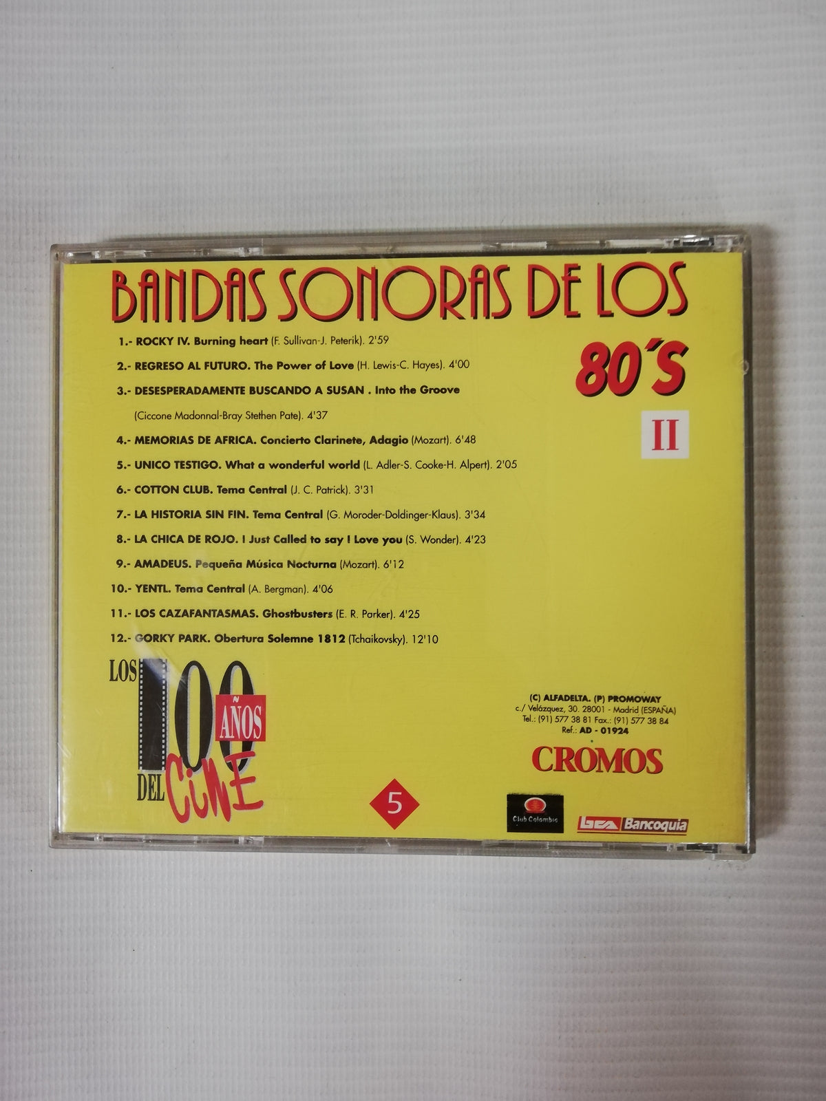 CD BANDAS SONORAS DE LOS 60´S II
