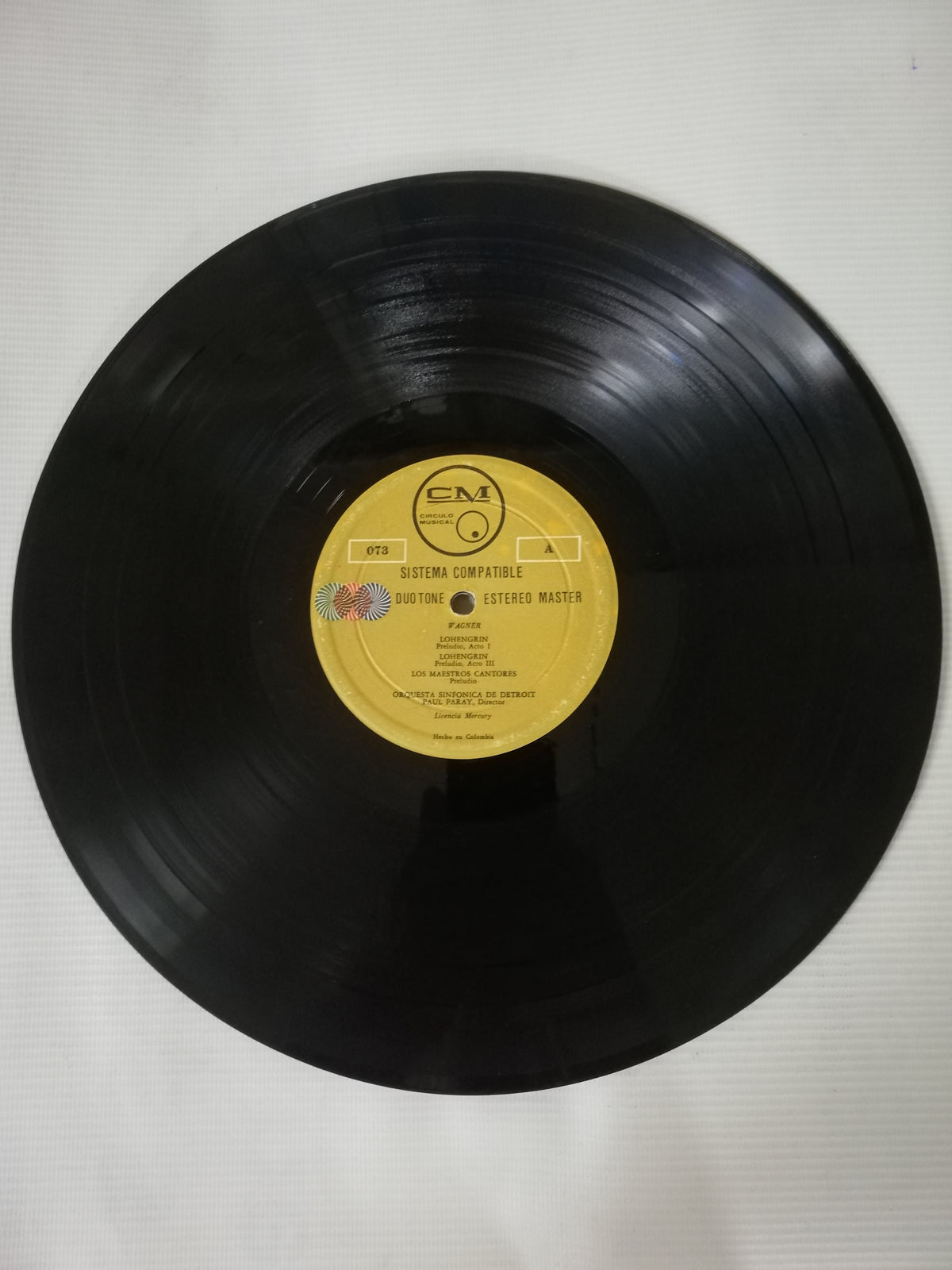LP WAGNER - LOHEGRIN PRELUDIO, ACTO I - PRELUDIO ACTO III / LOS MAESTROS CANTORES - PRELUDIO / TANNHAUSER - OVERTURA / LAS WALKIRIAS - CABALGATA DE LA WALKIRIAS, ACTO III - ORQUESTA SINFÓNICA DE DETROIT - DIRECTOR: PAUL PARAY