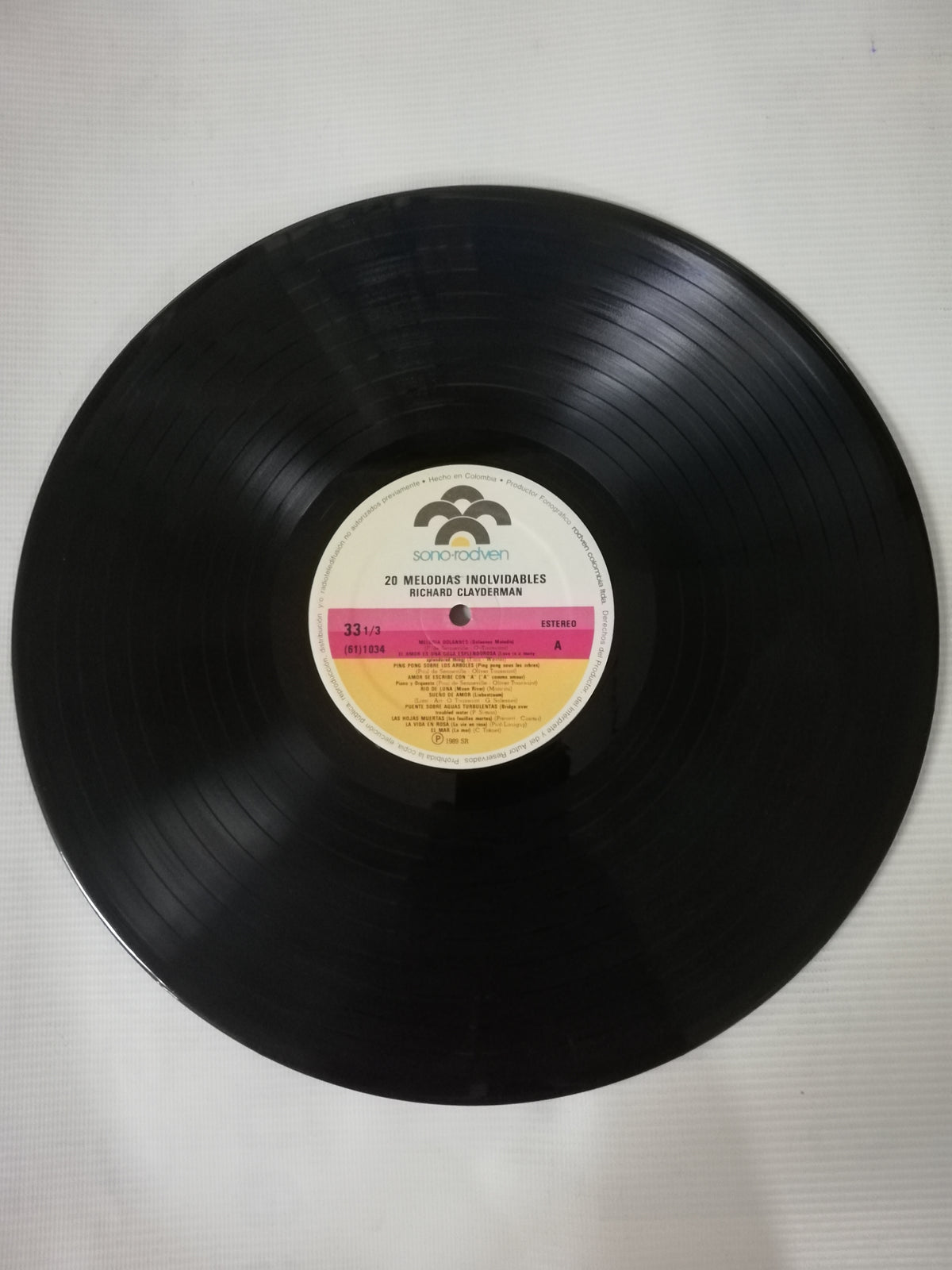 LP RICHARD CLAYDERMAN - 20 MELODÍAS ETERNAS