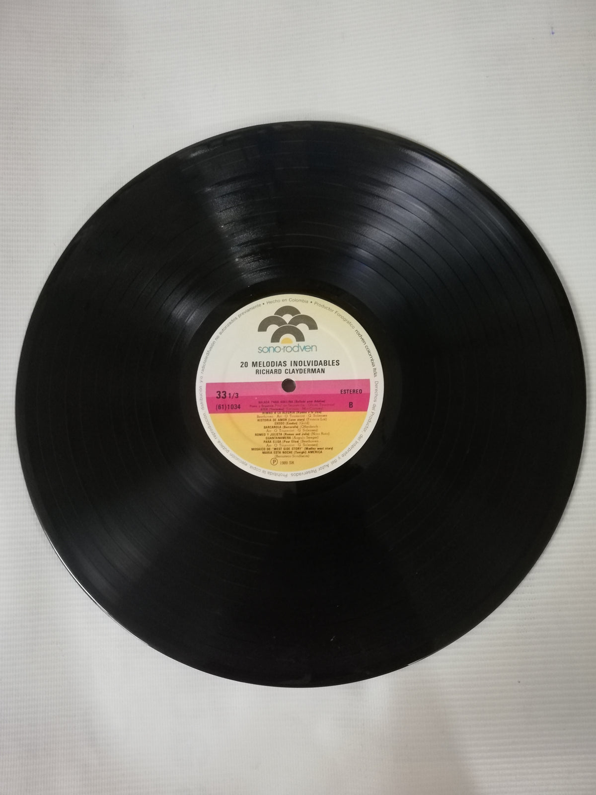 LP RICHARD CLAYDERMAN - 20 MELODÍAS ETERNAS