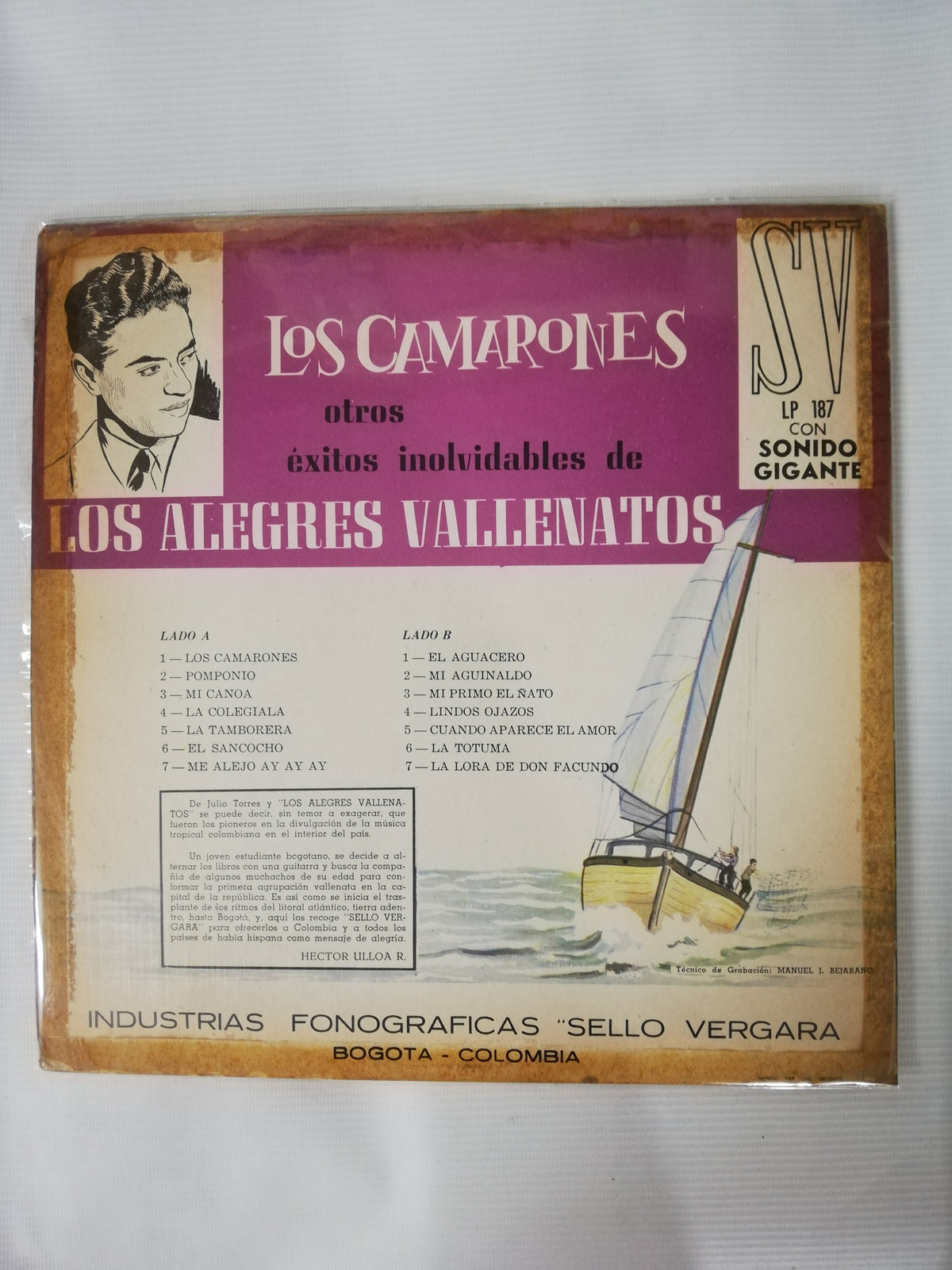 LP LOS ALEGRES VALLENATOS - LOS CAMARONES Y OTROS EXITOS INOLVIDABLES