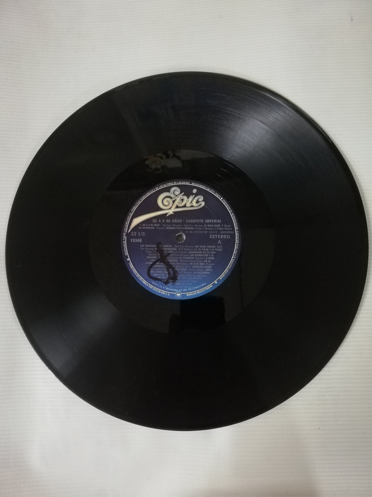 LP CUARTETO IMPERIAL - DE 4 A 90 AÑOS